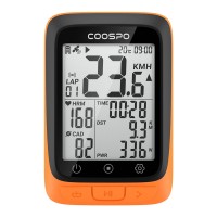 Coospo BC107 Bike Computer GPS Wireless Bicycle Odometer Speedometer 2.4inch Bluetooth5.0 ANT+ Waterproof GPS+BDS